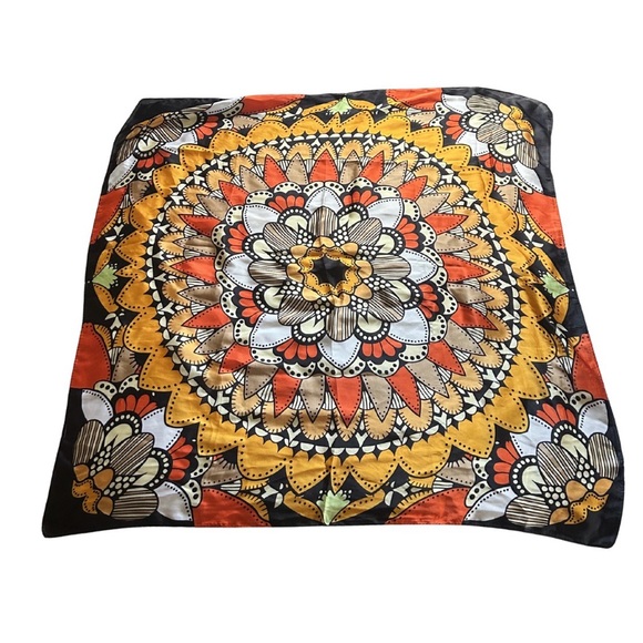 Accessories - Boho Mandala Satin Scarf Wrap | O/S